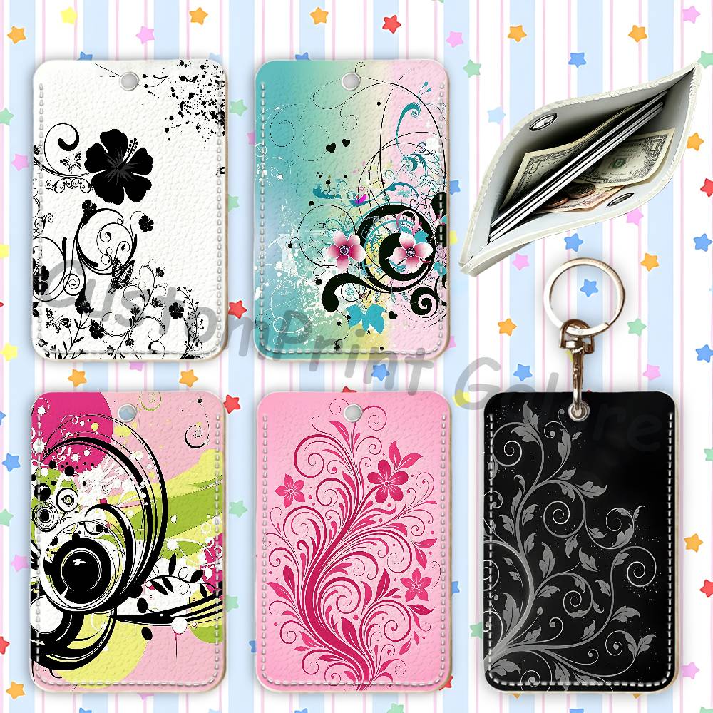 Leather Work Leather - Vectorflourish Floral Metro Frutiger Floral PU