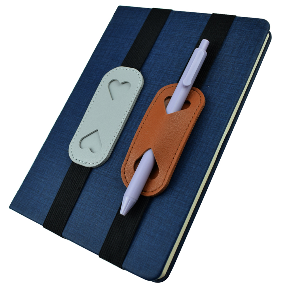 Leather Work Diary - Tali Tempat Pena Kulit PU Elastis