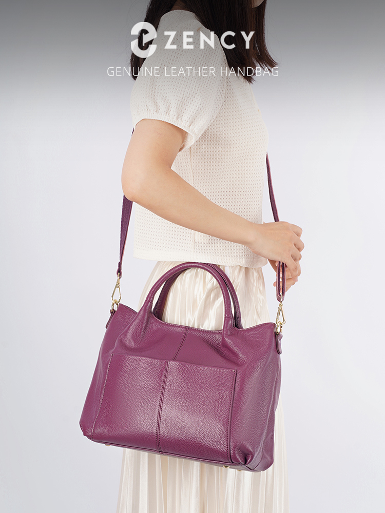 Leather Work Bag Women - Tas Tote Besar Kulit Asli Zency