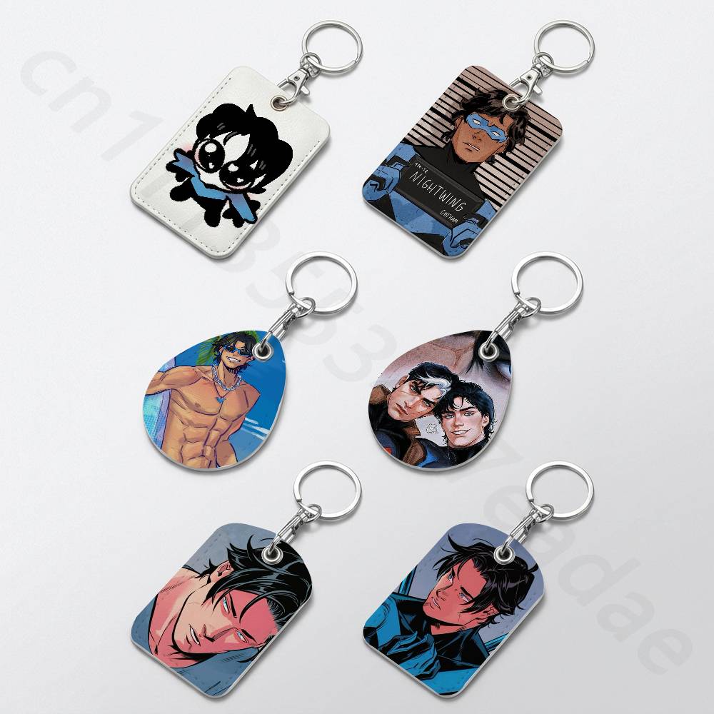 Leather Work Leather - Gantungan Kunci D-Dick Grayson yang Lucu