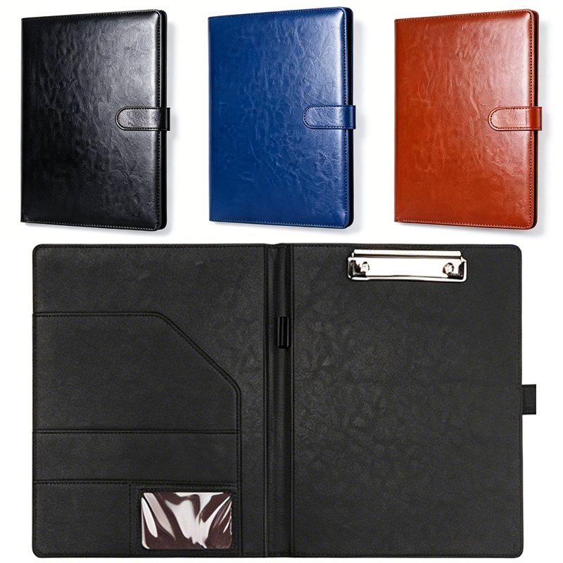 Leather Work Folder - Folder Portofolio Bisnis Kulit A4, Pengatur