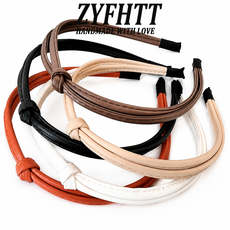 Leatherwork Pony - 1/5pcs ZYFHTT Headband Kulit PU untuk
