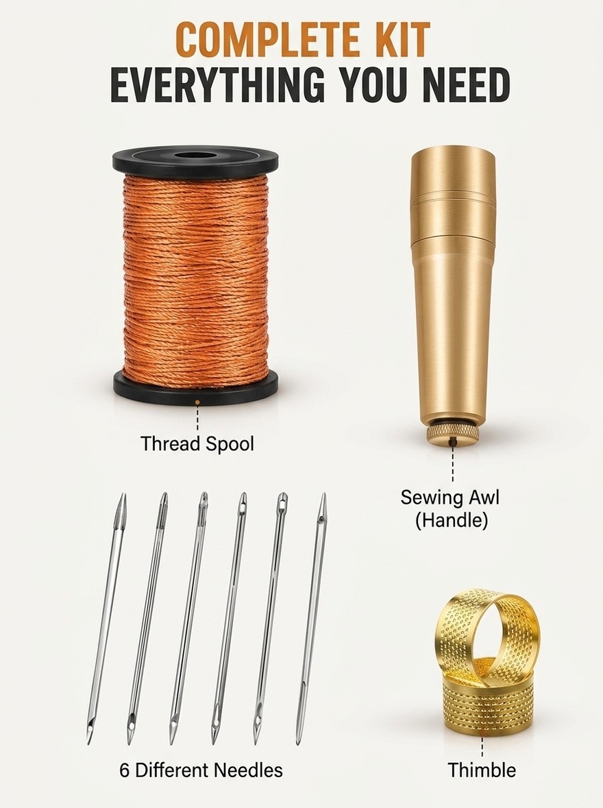 Alat Jahit Kulit, Penusuk Jahi - Leatherwork Awl ulasan dan harga