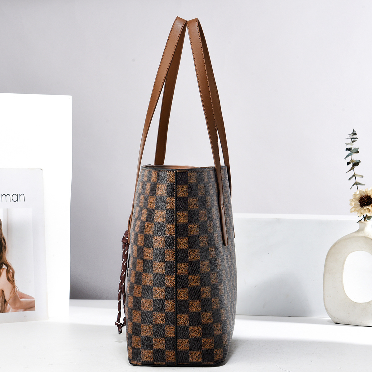 Tas Tote Dompet dan Tas Tangan - Leather Work Bag Women ulasan dan harga