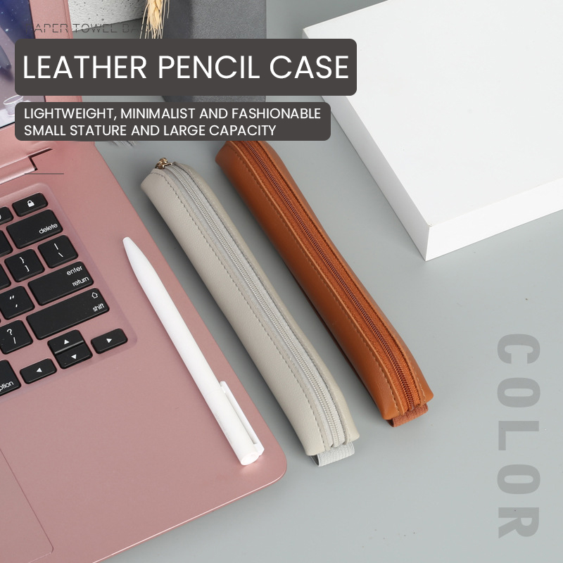 Tempat pena kulit Pu, tempat p - Leather Work Diary ulasan dan harga