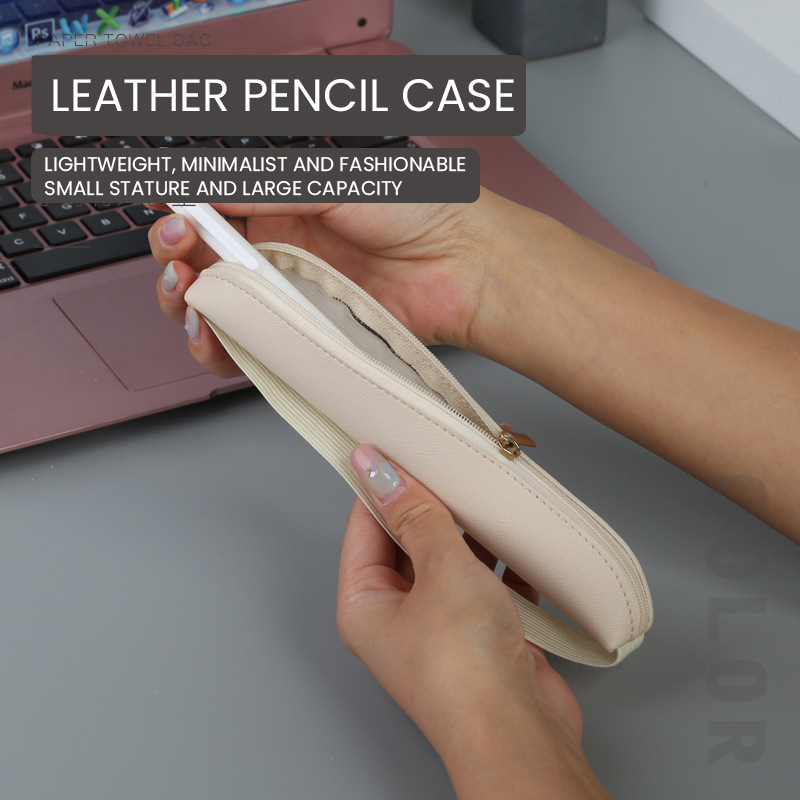 Tempat pena kulit Pu, tempat p - Leather Work Diary ulasan dan harga