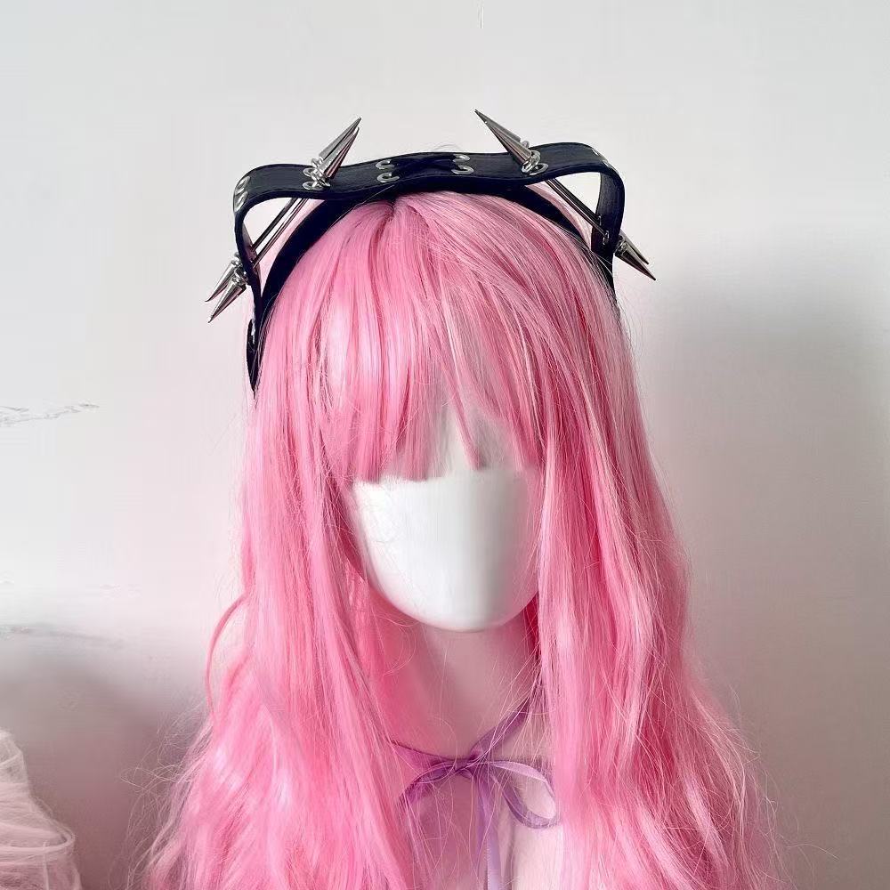 Headband Punk Harajuku dengan  - Leatherwork Pony ulasan dan harga