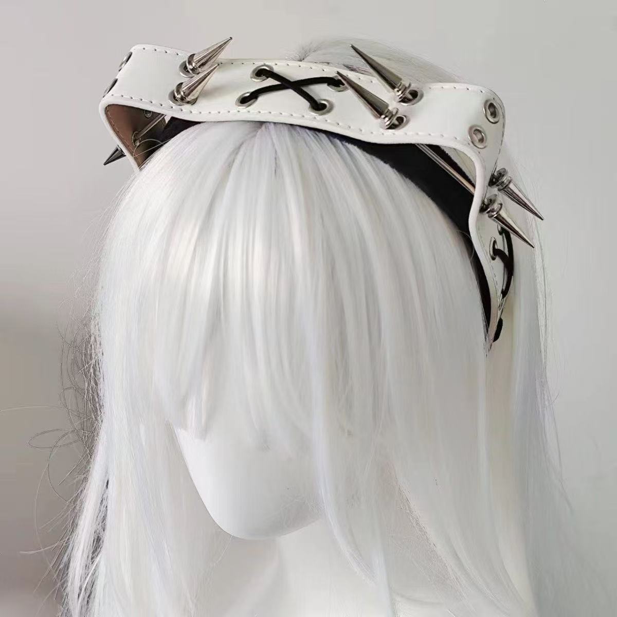 Headband Punk Harajuku dengan  - Leatherwork Pony ulasan dan harga