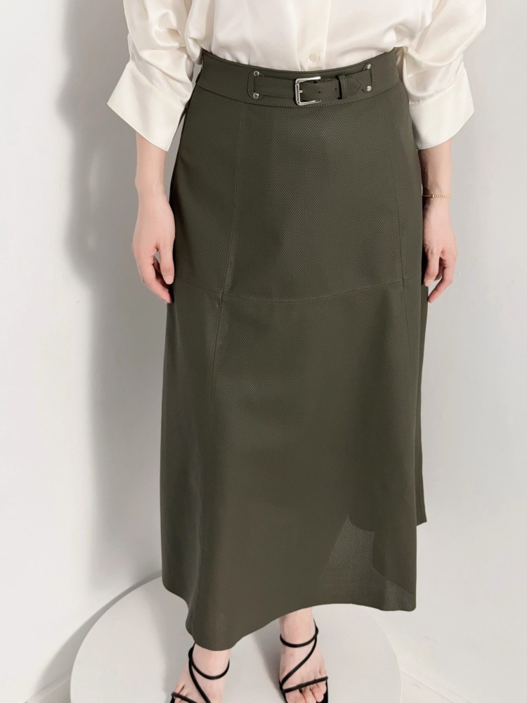 Rok Kulit Asli Wanita Model A- - Leather Work Outfit ulasan dan harga