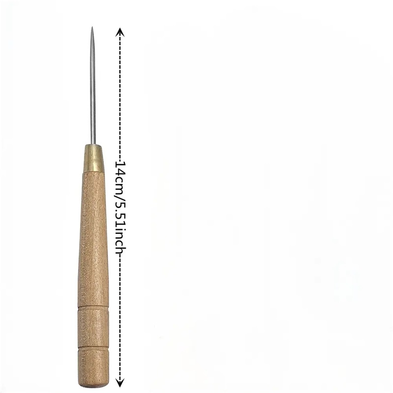 3 PCS Alat Penusuk Kayu Gagang - Leatherwork Awl ulasan dan harga