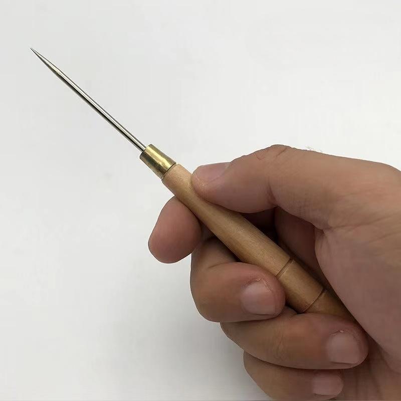 3 PCS Alat Penusuk Kayu Gagang - Leatherwork Awl ulasan dan harga