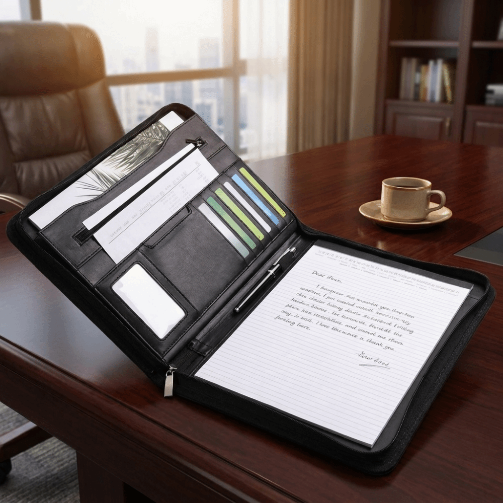 Perlengkapan Kantor Folder Dok - Leather Work Folder ulasan dan harga