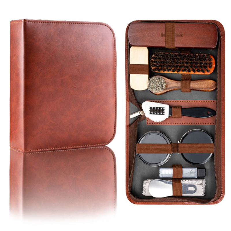 Sikat sepatu HorseHair, Set al - Leatherwork Kit ulasan dan harga