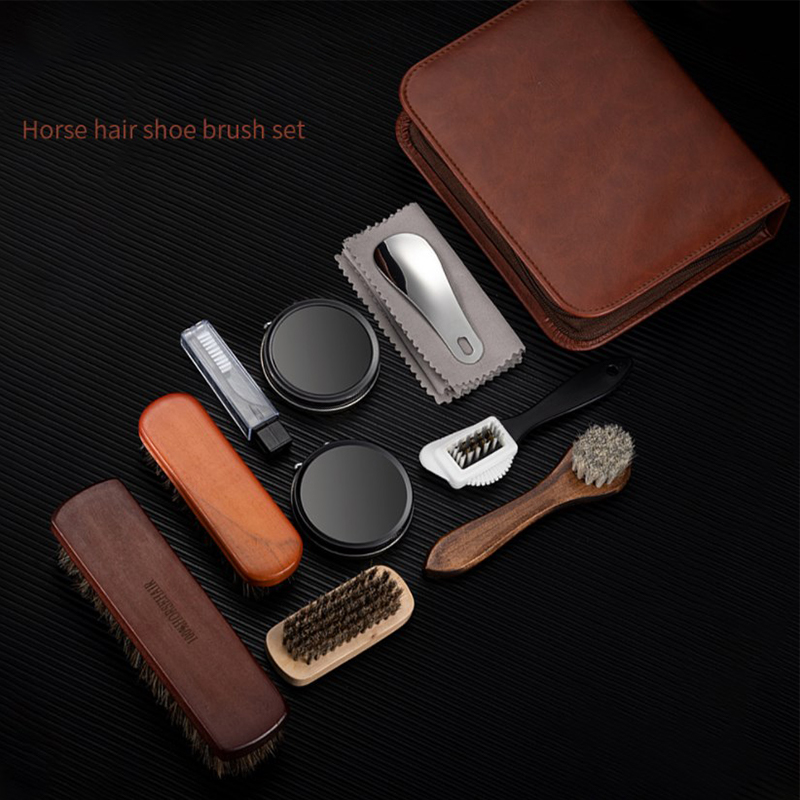 Sikat sepatu HorseHair, Set al - Leatherwork Kit ulasan dan harga