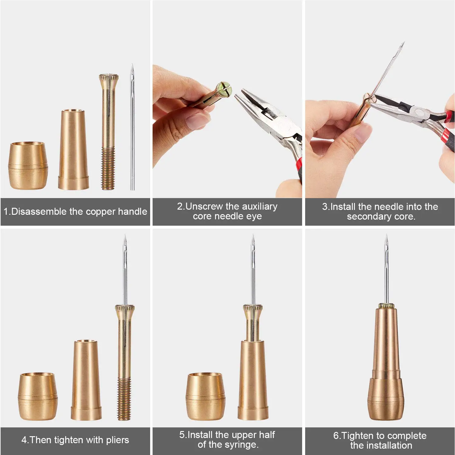 Kit Jahitan Kulit dengan Penus - Leatherwork Awl ulasan dan harga