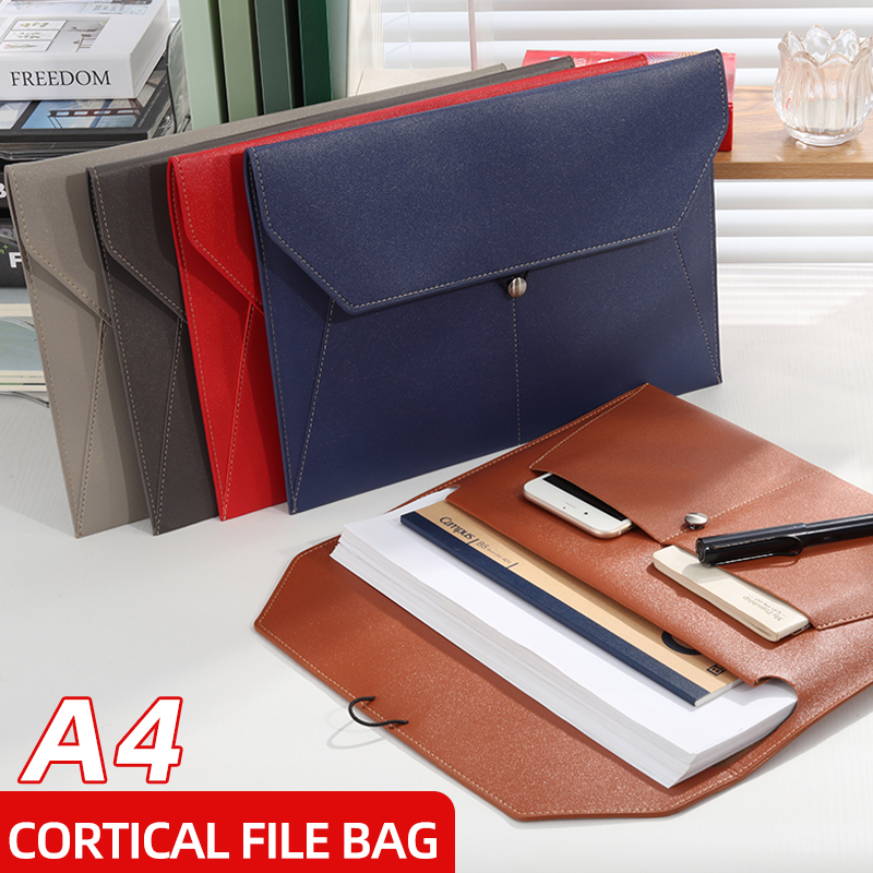 Tas File Kulit Bisnis A4 Folde - Leather Work Folder ulasan dan harga