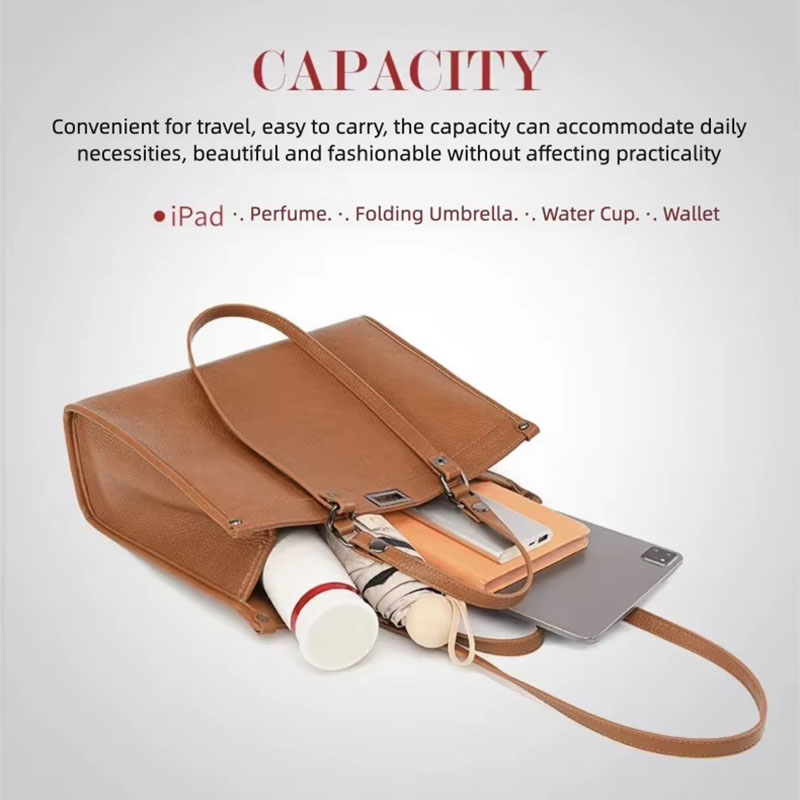 Tas Tote Wanita Kapasitas Besa - Leather Work Bag Women ulasan dan harga