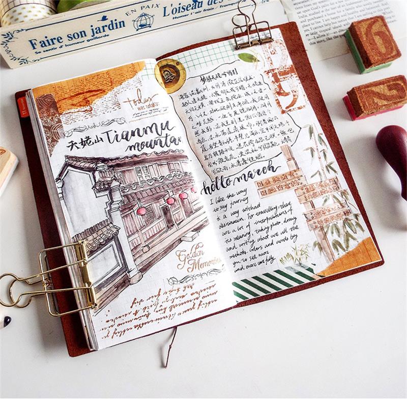 Sampul Kulit Retro Rusak Catat - Leather Work Diary ulasan dan harga
