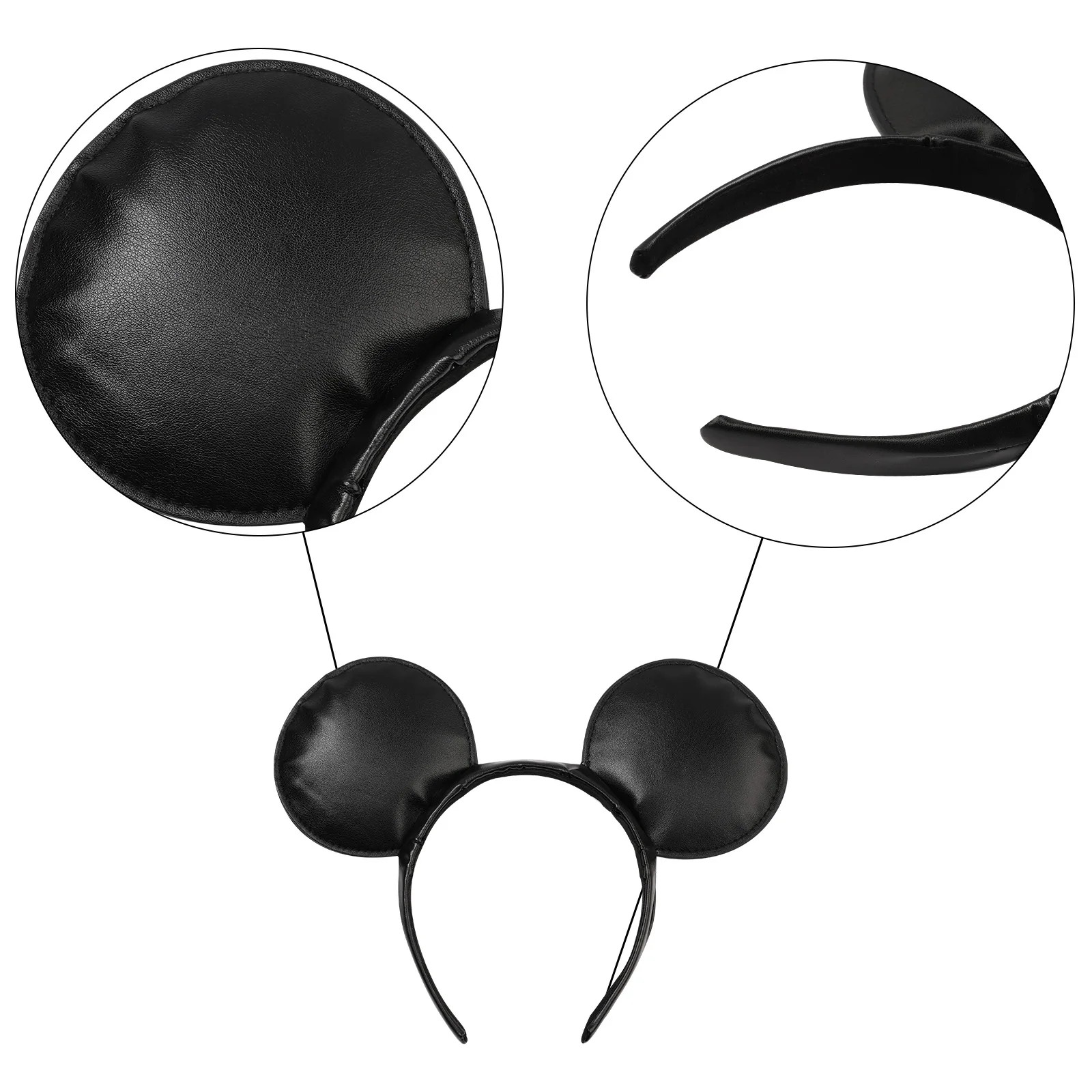 1/2pcs Ikat Rambut Telinga Mic - Leatherwork Pony ulasan dan harga