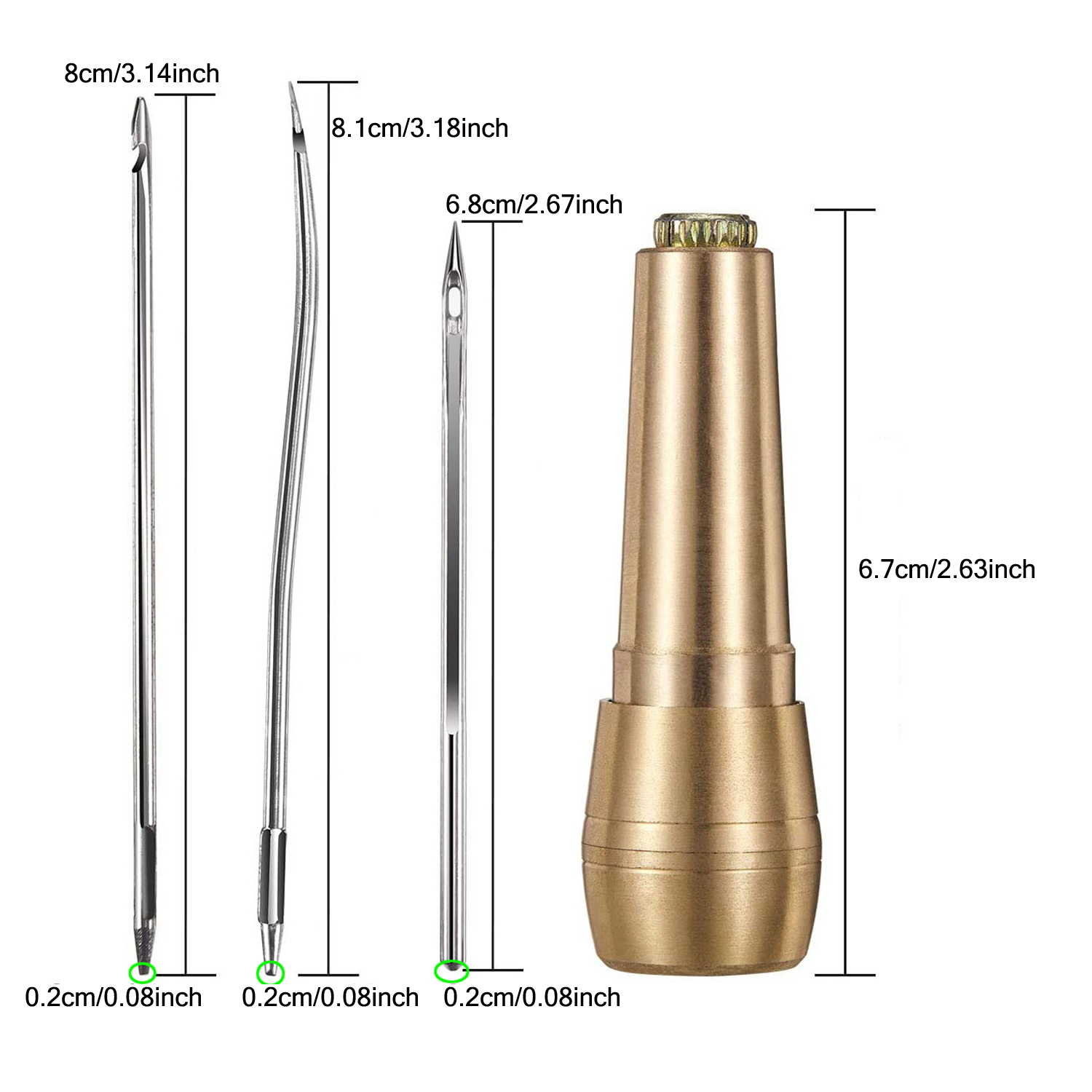 Kit jahit kulit DIY jarum jaru - Leatherwork Awl ulasan dan harga