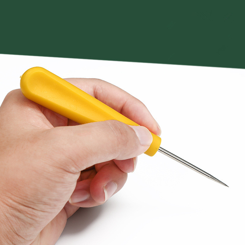 Alat penusuk gagang plastik ku - Leatherwork Awl ulasan dan harga