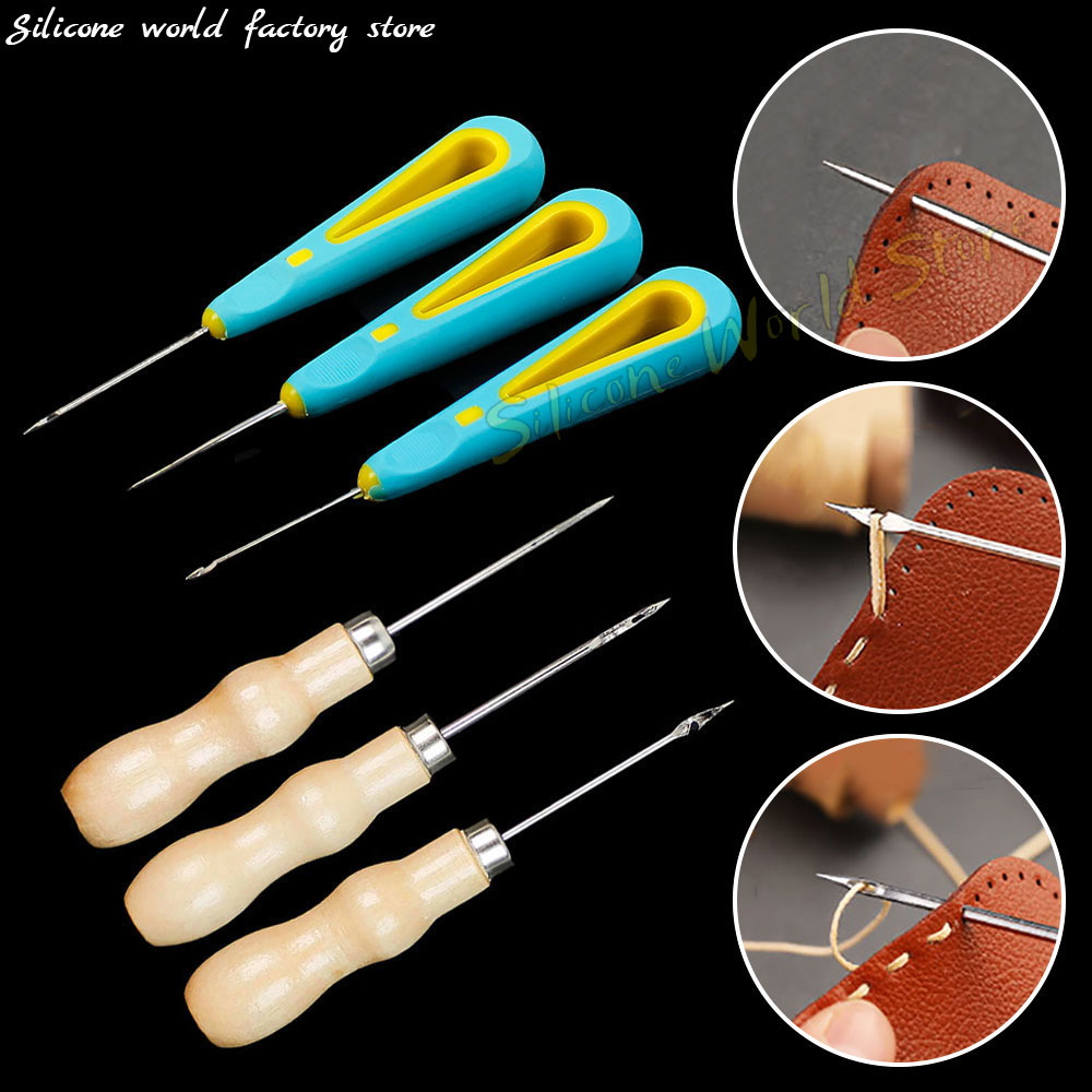 Alat Penusuk Kulit Rajut Tanga - Leatherwork Awl ulasan dan harga