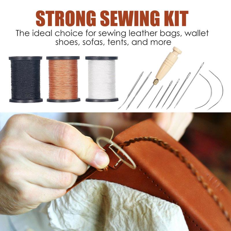 Kit jahitan kulit tugas berat, - Leatherwork Awl ulasan dan harga