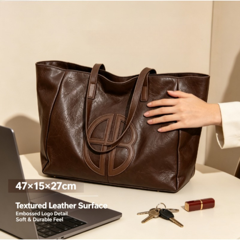 Tas Tote Wanita Kapasitas Besa - Leather Work Bag Women ulasan dan harga