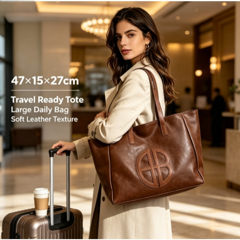Tas Tote Wanita Kapasitas Besa - Leather Work Bag Women ulasan dan harga
