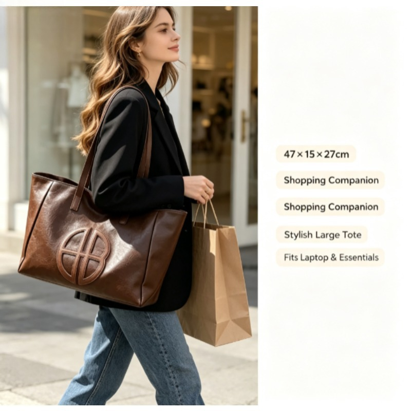 Tas Tote Wanita Kapasitas Besa - Leather Work Bag Women ulasan dan harga