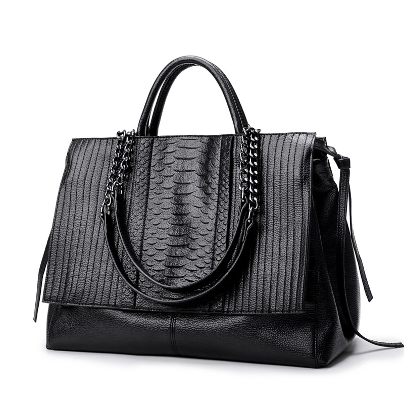 Tas Tote Elegan Dengan Resleti - Leather Work Bag Women ulasan dan harga