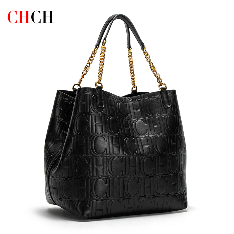 CHCH tas Tote wanita timbul ba - Leather Work Bag Women ulasan dan harga