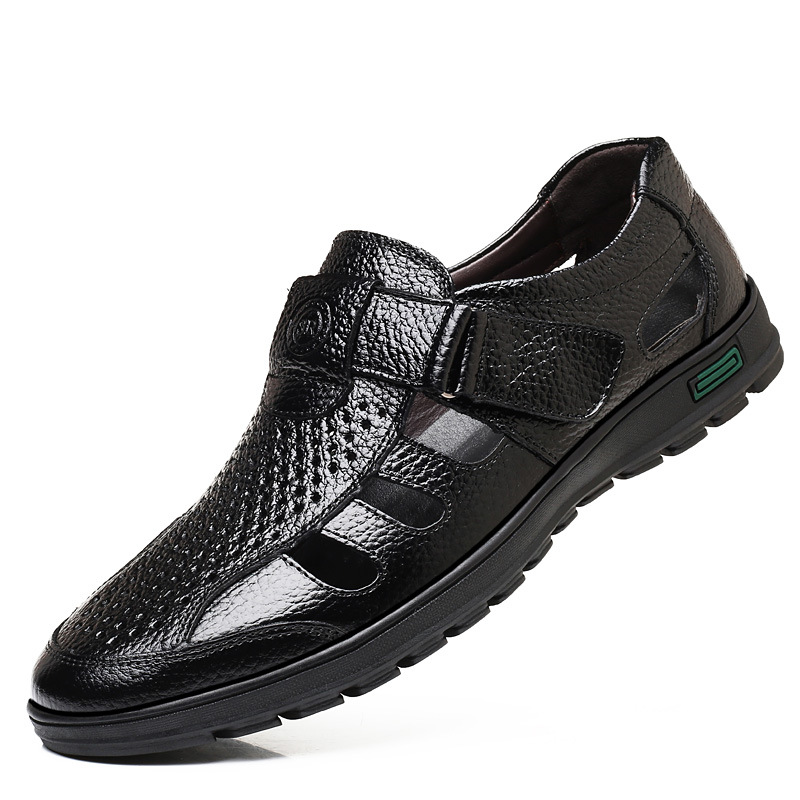 Sandal Kulit Pria Sandal Musim - Leather Work Outfit ulasan dan harga