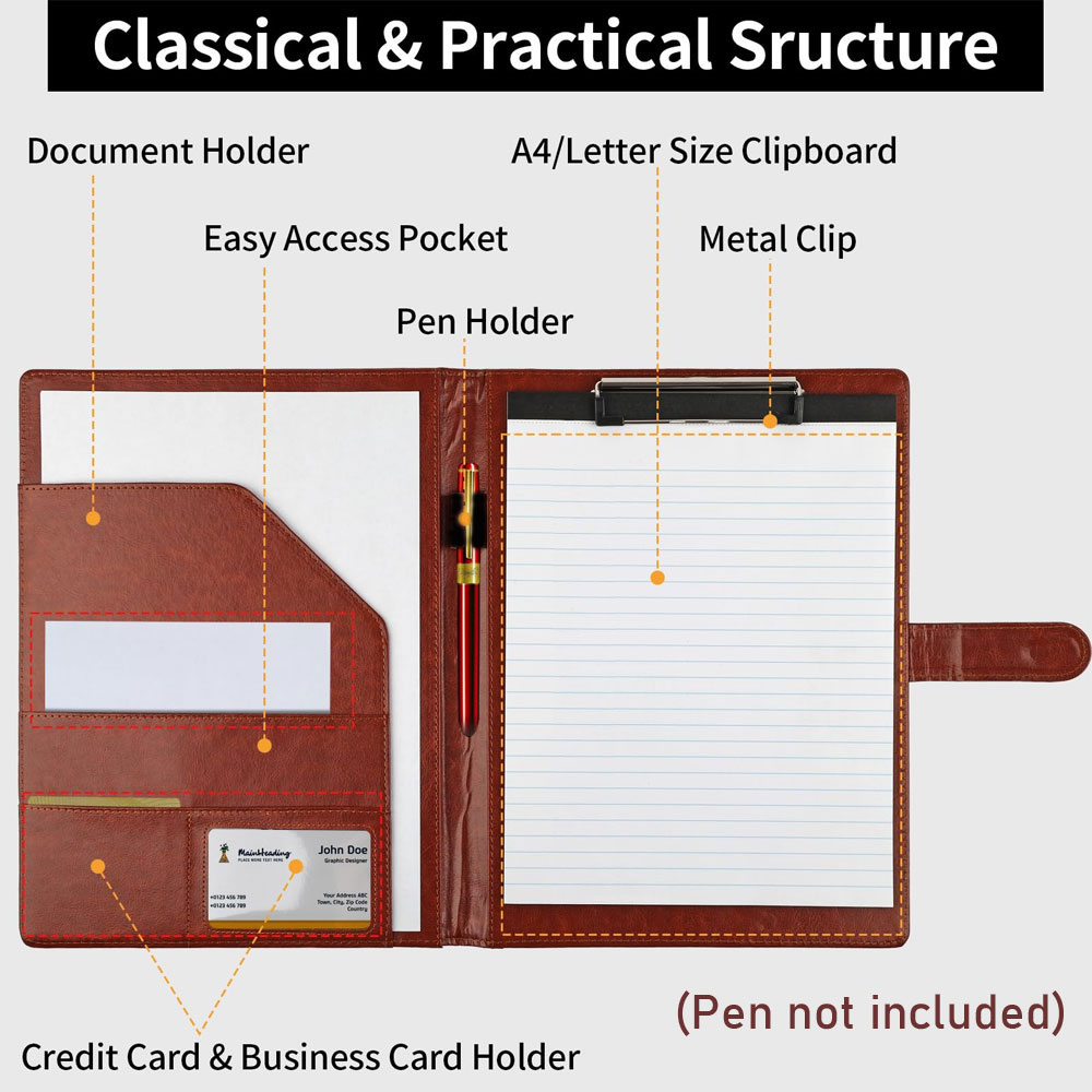 Folder Kulit Multifungsi denga - Leather Work Folder ulasan dan harga
