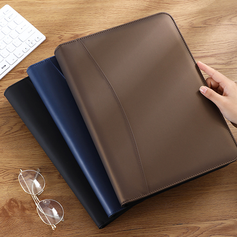 Portofolio kulit PU A4/A5 mult - Leather Work Folder ulasan dan harga