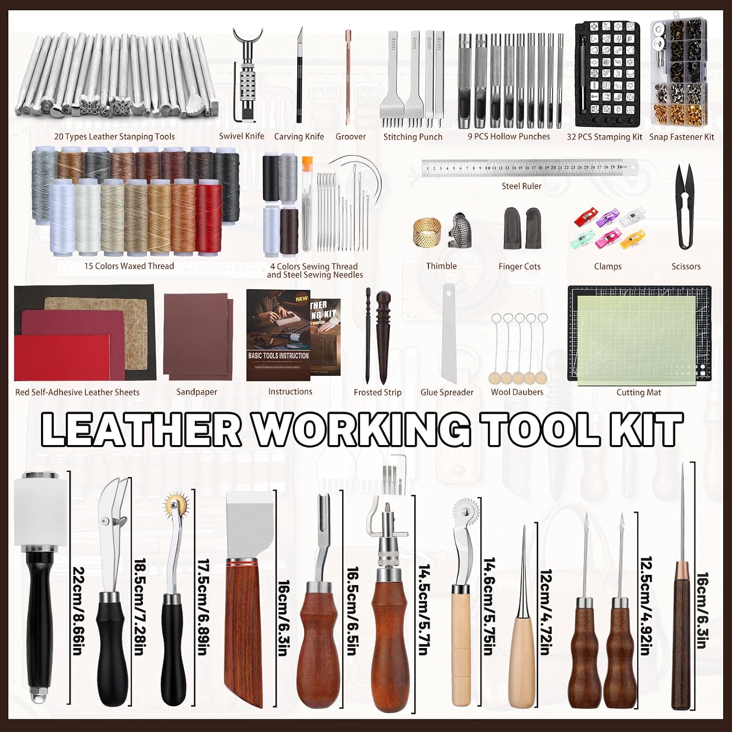 Perlengkapan Kerja Kulit, Pera - Leather Work Leather ulasan dan harga