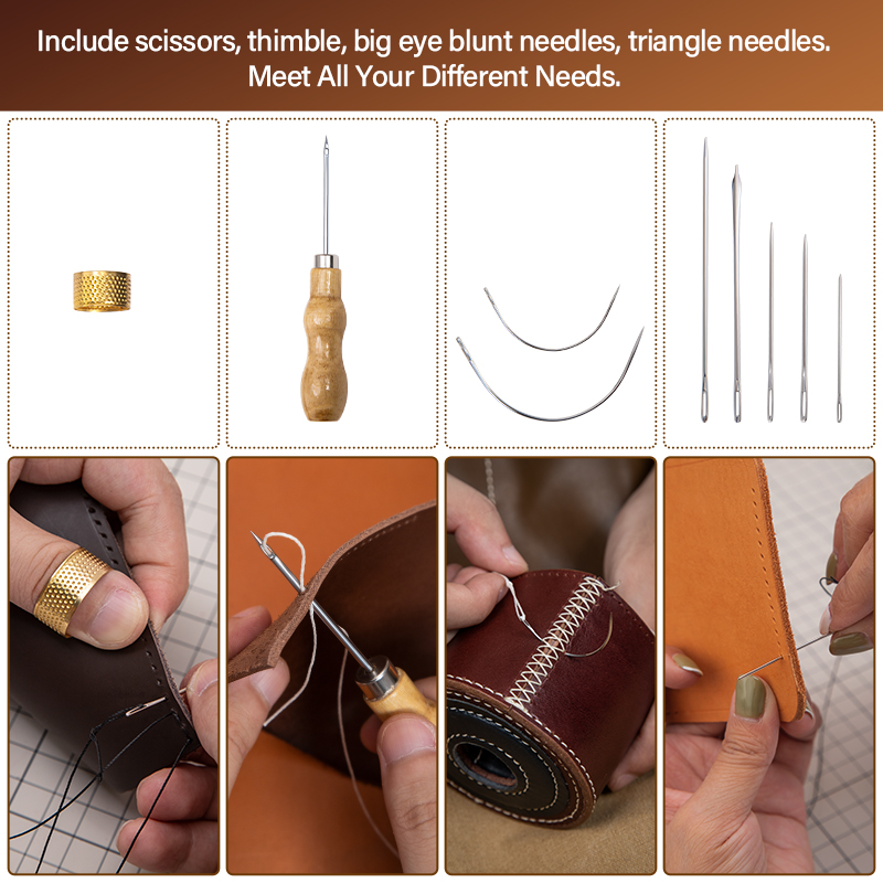 WUTA Kit Perbaikan Kulit Set A - Leatherwork Awl ulasan dan harga