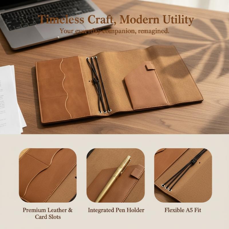 Binder Organizer Kulit Crazy H - Leather Work Diary ulasan dan harga