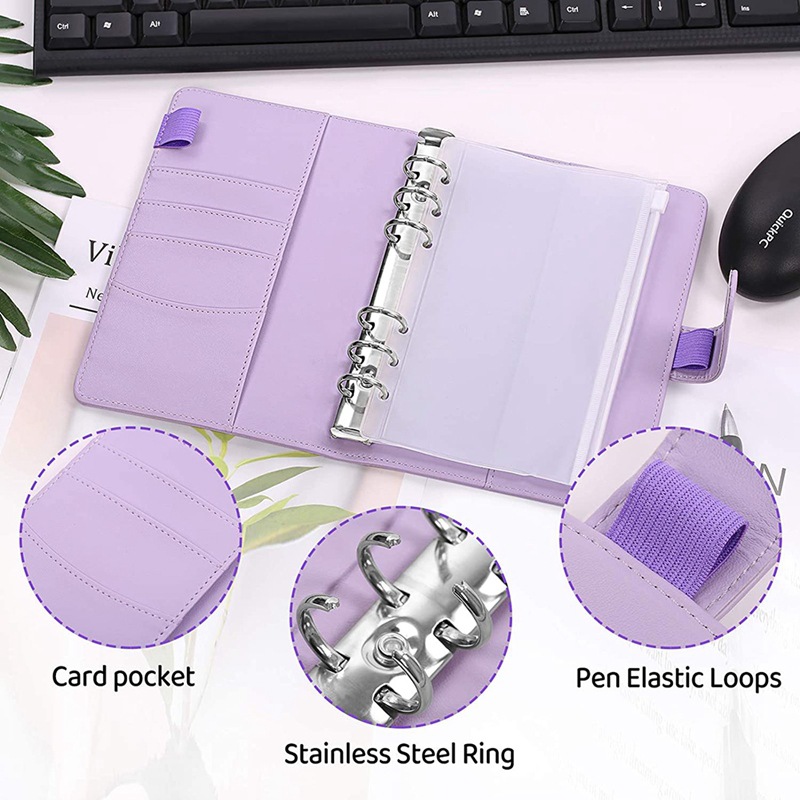 2024 A6 Set sistem amplop uang - Leather Work Diary ulasan dan harga