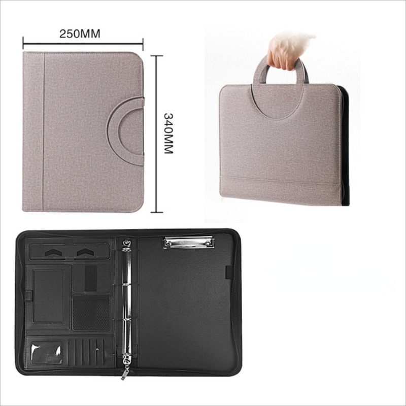 1 Buah Tas Folder File Ritslet - Leather Work Folder ulasan dan harga