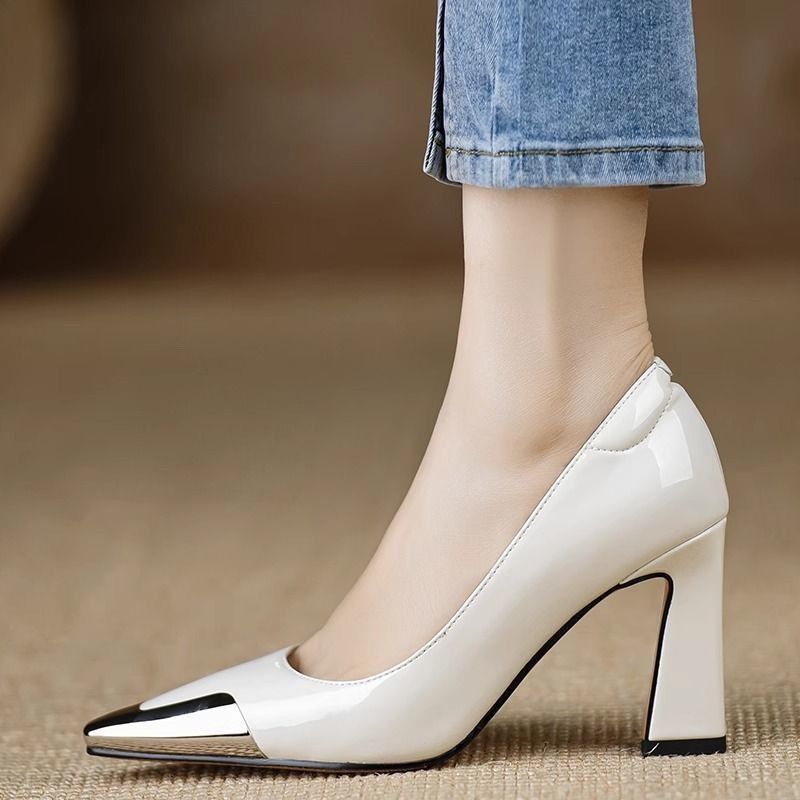 FHC 2025 Sepatu Hak Tinggi Uju - Leather Work Outfit ulasan dan harga