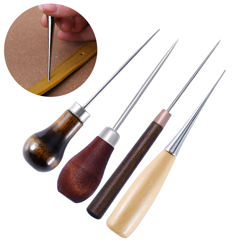 Pegangan Kayu Kulit Profesiona - Leatherwork Awl ulasan dan harga