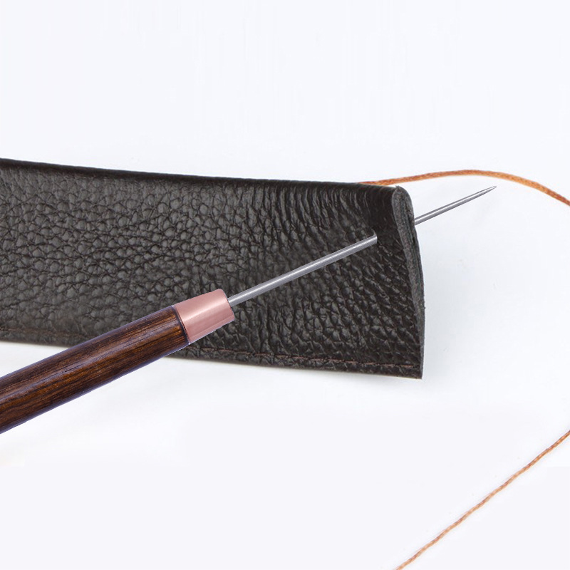 Pegangan Kayu Kulit Profesiona - Leatherwork Awl ulasan dan harga