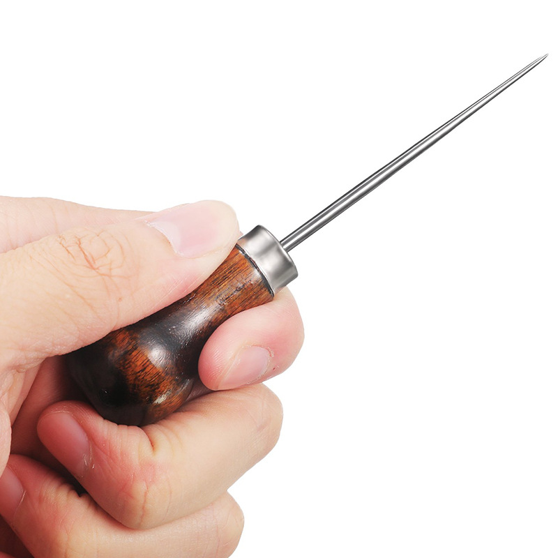 Pegangan Kayu Kulit Profesiona - Leatherwork Awl ulasan dan harga