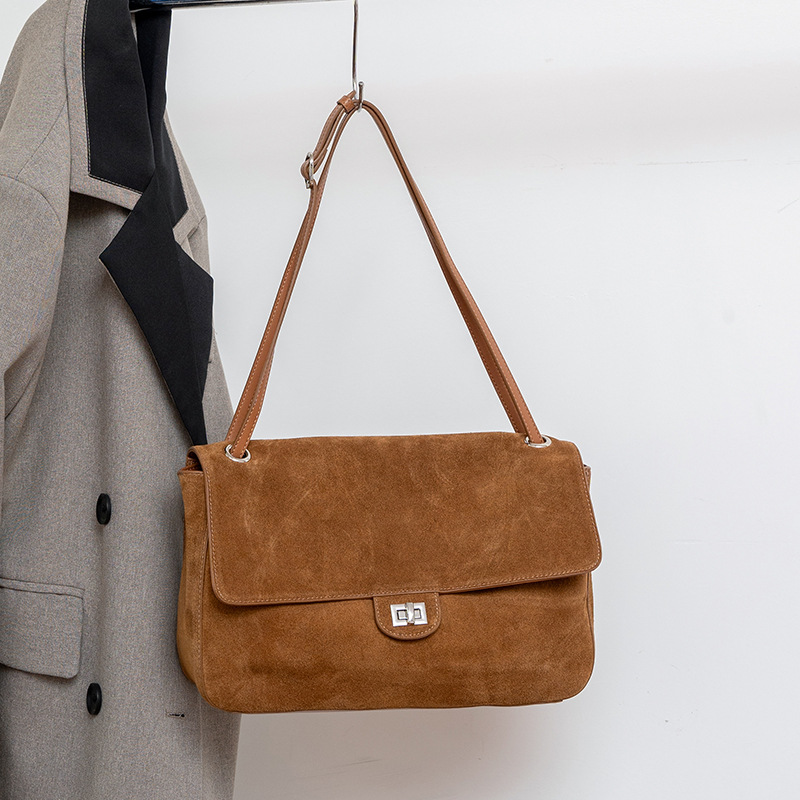 Tas Selempang Kulit Suede Asli - Leather Work Bag Women ulasan dan harga