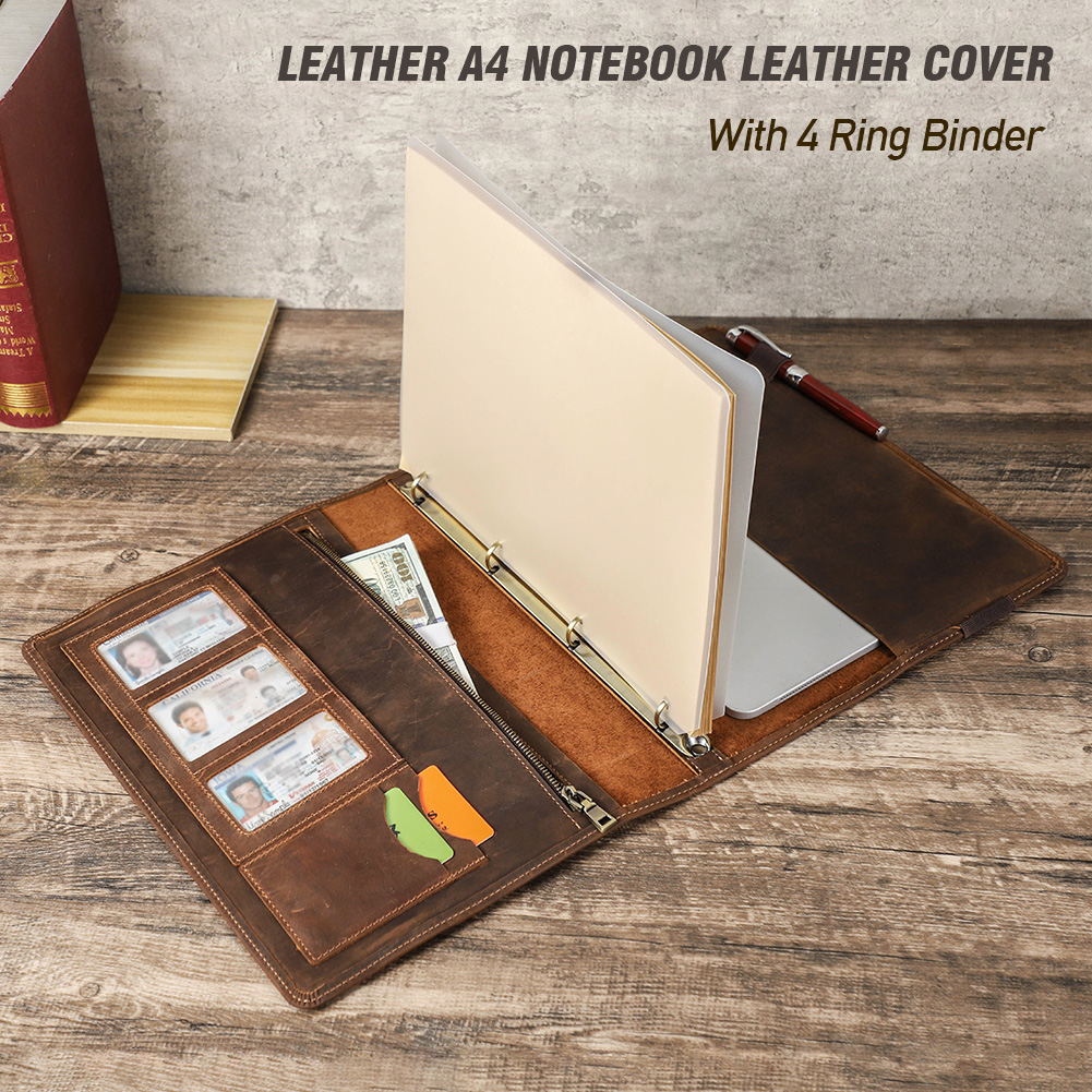 Dompet sampul kulit Notebook A - Leather Work Folder ulasan dan harga