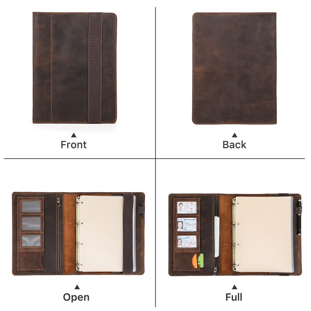 Dompet sampul kulit Notebook A - Leather Work Folder ulasan dan harga