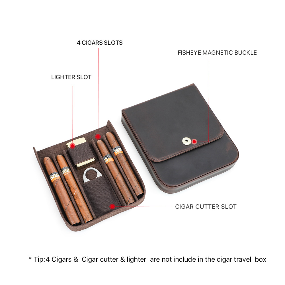 CONTACT'S FAMILY Kotak Humidor - Leather Work Leather ulasan dan harga