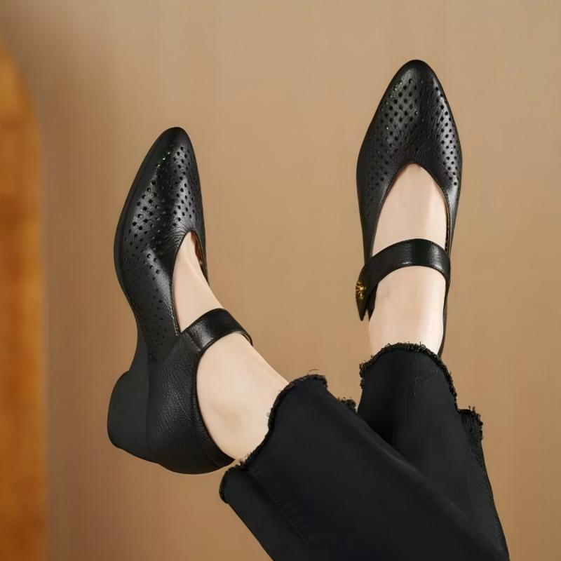 Sepatu Wanita Musim Panas Kuli - Leather Work Outfit ulasan dan harga